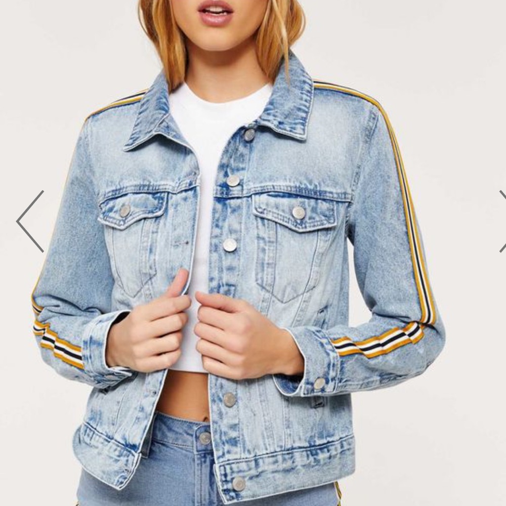 Striped Denim Jacket